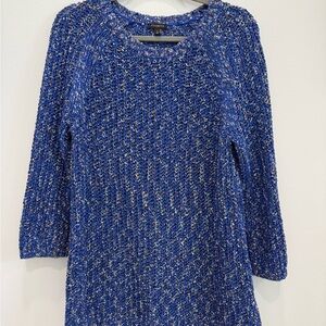 Talbots Blue/Multi Knit Sweater